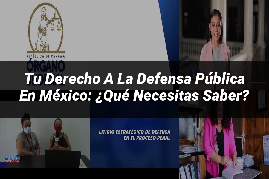 "Tu derecho a la defensa pública en México: ¿qué necesitas saber?"