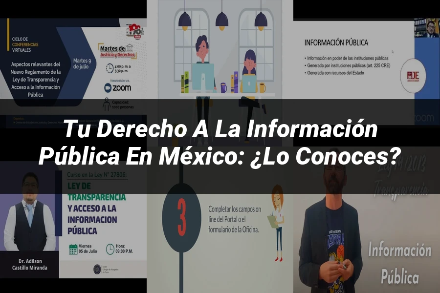 "Tu derecho a la información pública en México: ¿Lo conoces?"