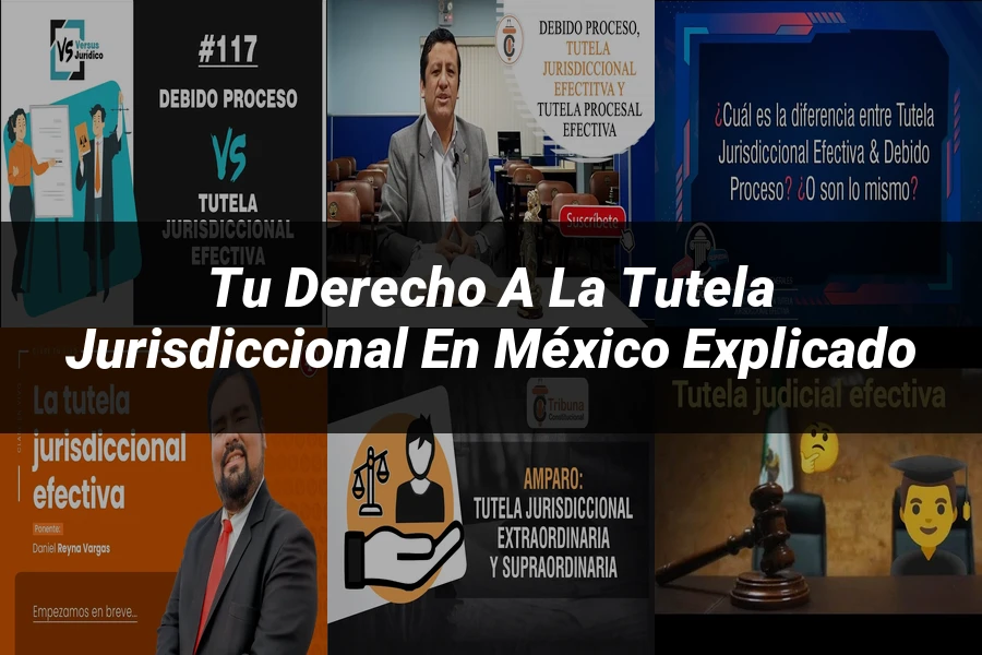"Tu derecho a la tutela jurisdiccional en México explicado"