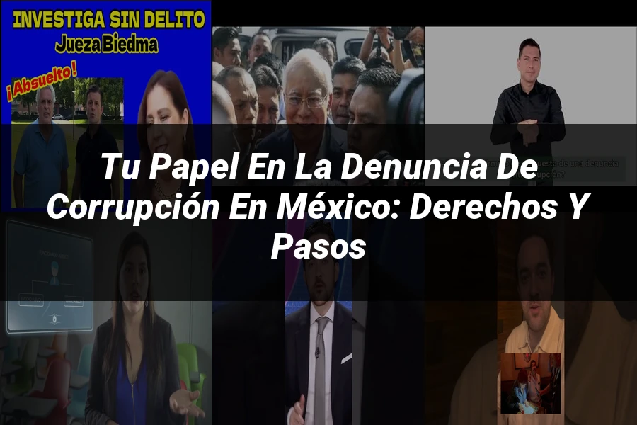 "Tu papel en la denuncia de corrupción en México: derechos y pasos"