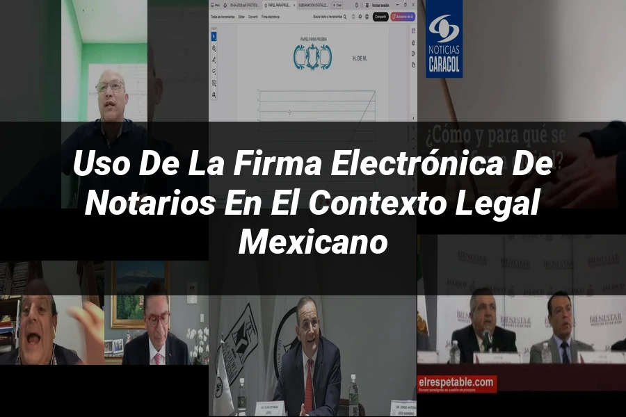 "Uso de la Firma Electrónica de Notarios en el Contexto Legal Mexicano"