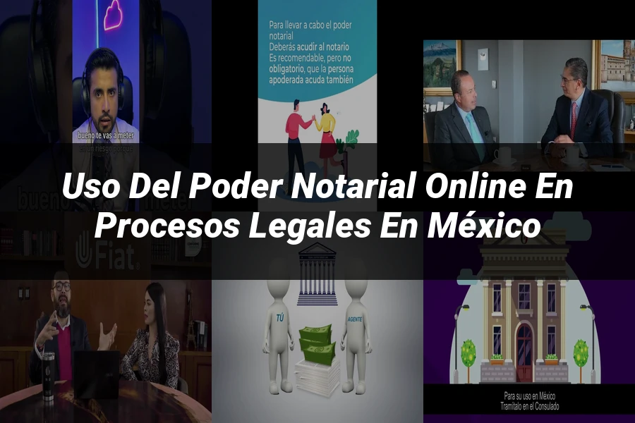 "Uso del poder notarial online en procesos legales en México"