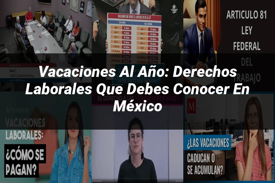 "Vacaciones al año: derechos laborales que debes conocer en México"