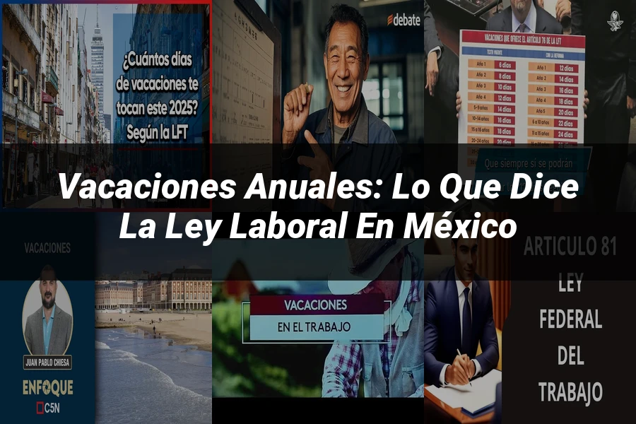 "Vacaciones anuales: lo que dice la ley laboral en México"
