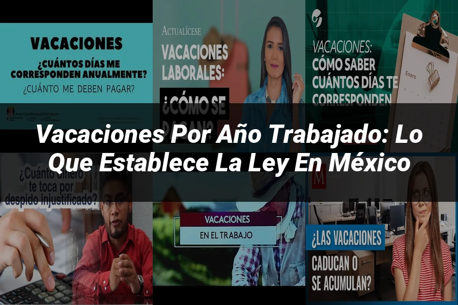 "Vacaciones por Año Trabajado: Lo que Establece la Ley en México"