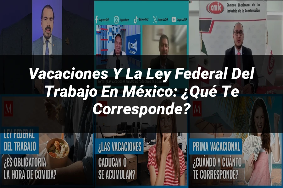 "Vacaciones y la ley federal del trabajo en México: ¿Qué te corresponde?"