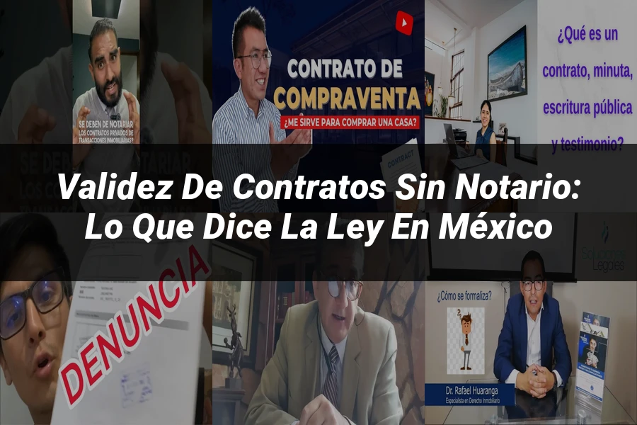 "Validez de Contratos Sin Notario: Lo que Dice la Ley en México"