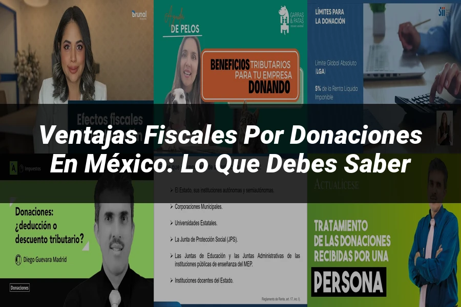 "Ventajas Fiscales por Donaciones en México: Lo que Debes Saber"