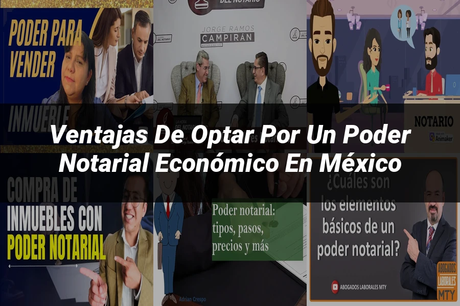 "Ventajas de Optar por un Poder Notarial Económico en México"