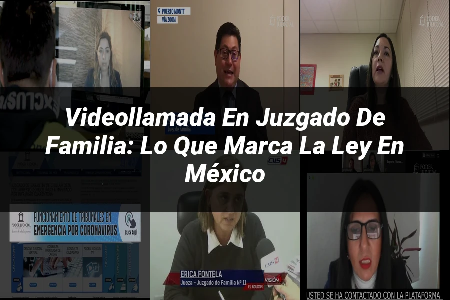 "Videollamada en Juzgado de Familia: Lo que Marca la Ley en México"