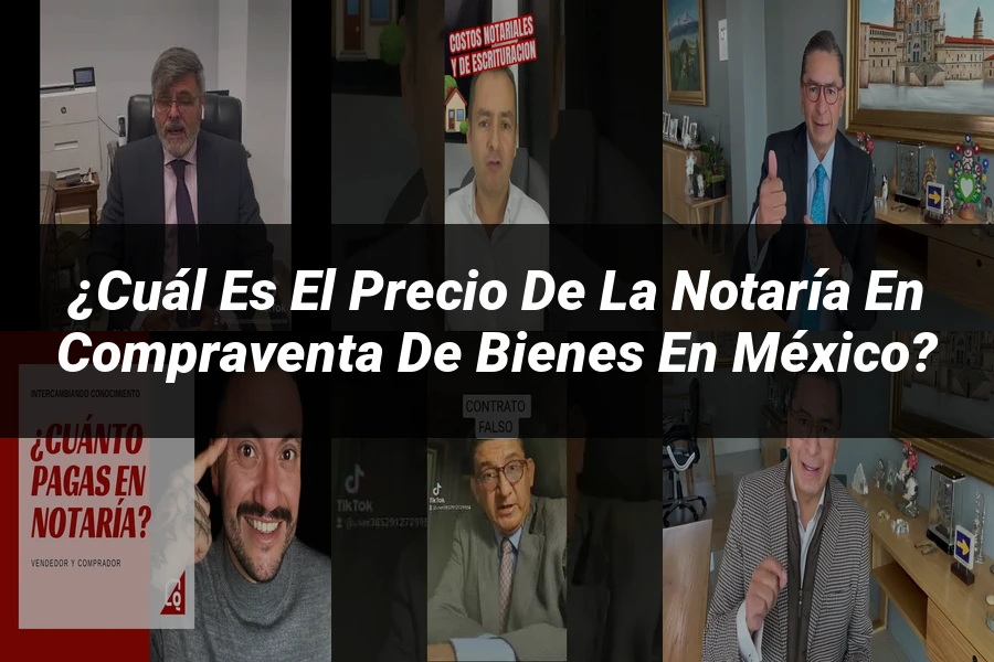 "¿Cuál es el Precio de la Notaría en Compraventa de Bienes en México?"
