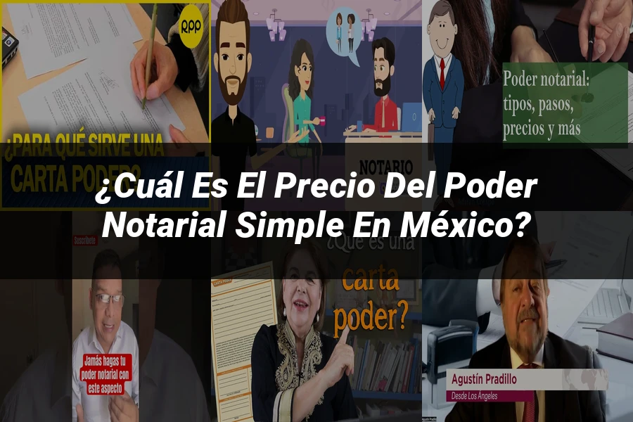 "¿Cuál es el Precio del Poder Notarial Simple en México?"