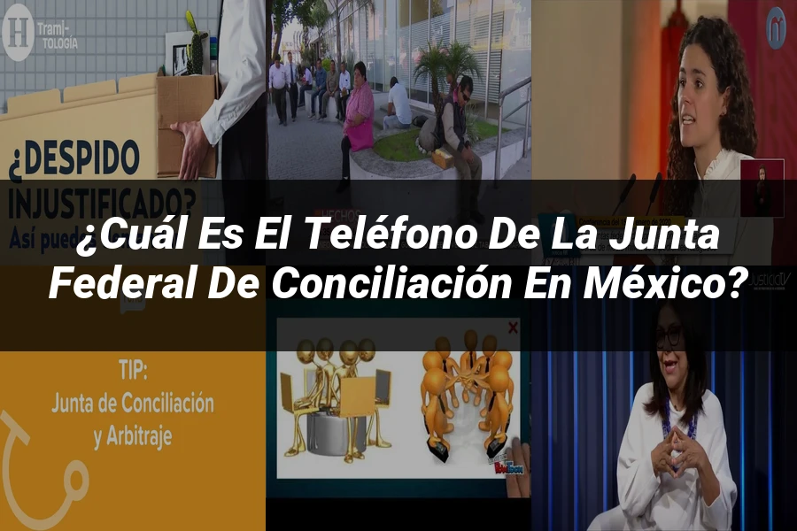 "¿Cuál es el Teléfono de la Junta Federal de Conciliación en México?"