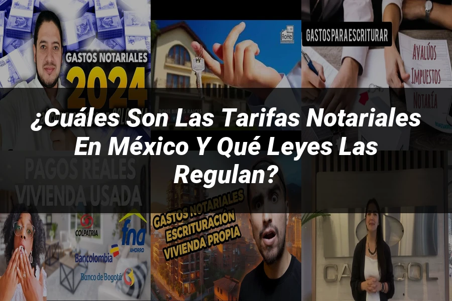 "¿Cuáles Son las Tarifas Notariales en México y Qué Leyes Las Regulan?"
