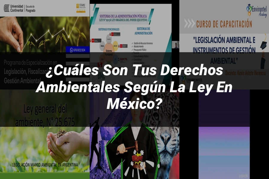 "¿Cuáles Son tus Derechos Ambientales según la Ley en México?"