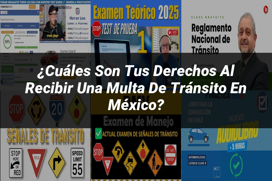 "¿Cuáles Son tus Derechos al Recibir una Multa de Tránsito en México?"