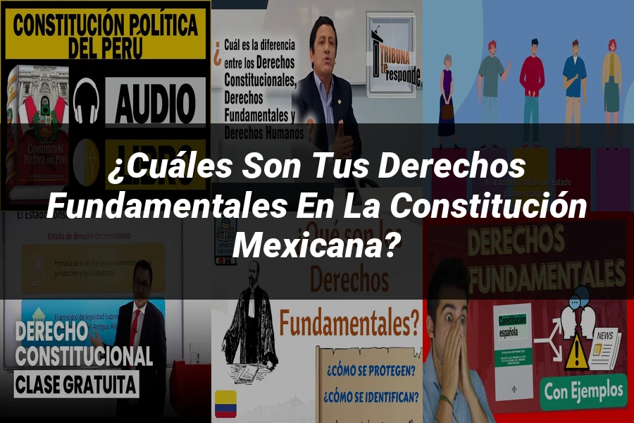 "¿Cuáles son tus Derechos Fundamentales en la Constitución Mexicana?"