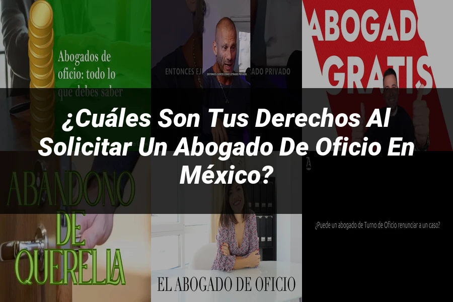 "¿Cuáles son tus Derechos al Solicitar un Abogado de Oficio en México?"