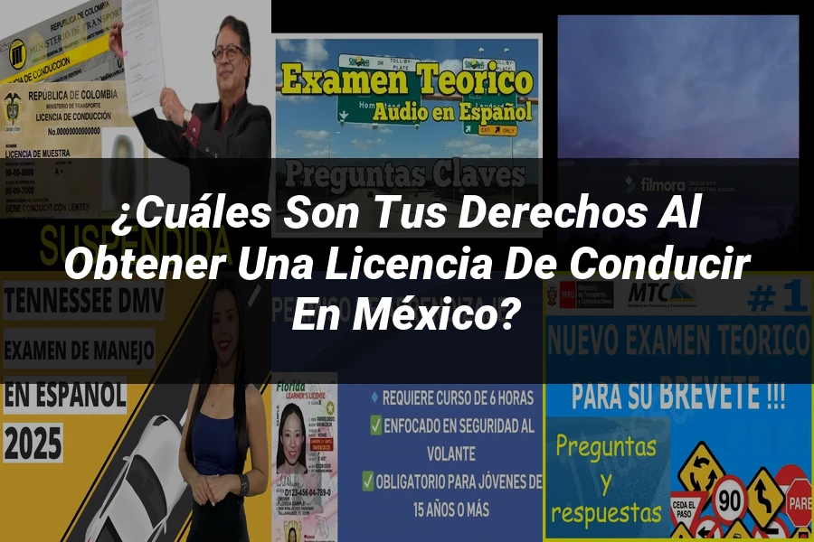 "¿Cuáles son tus derechos al obtener una licencia de conducir en México?"