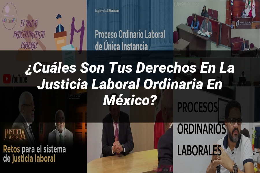 "¿Cuáles son tus derechos en la justicia laboral ordinaria en México?"