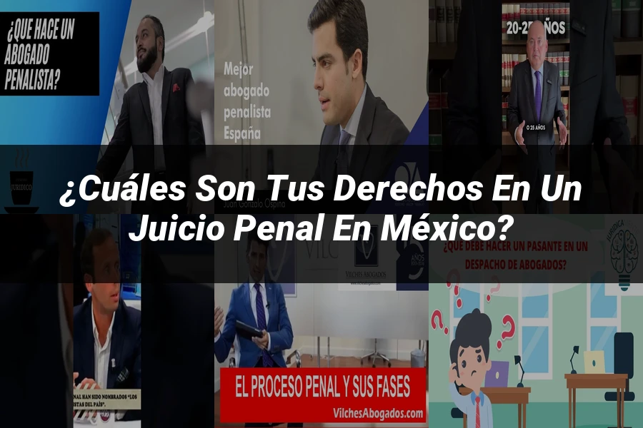 "¿Cuáles son tus derechos en un juicio penal en México?"