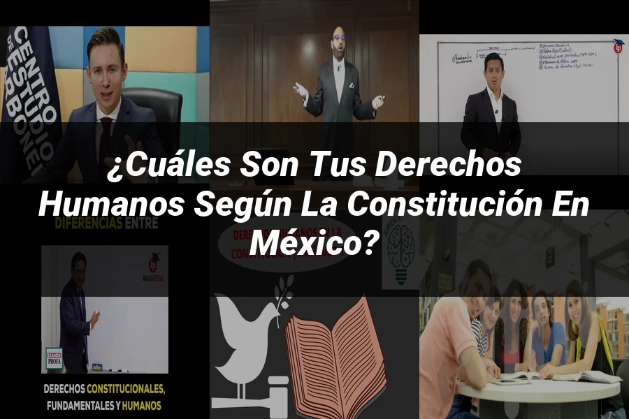 "¿Cuáles son tus derechos humanos según la Constitución en México?"