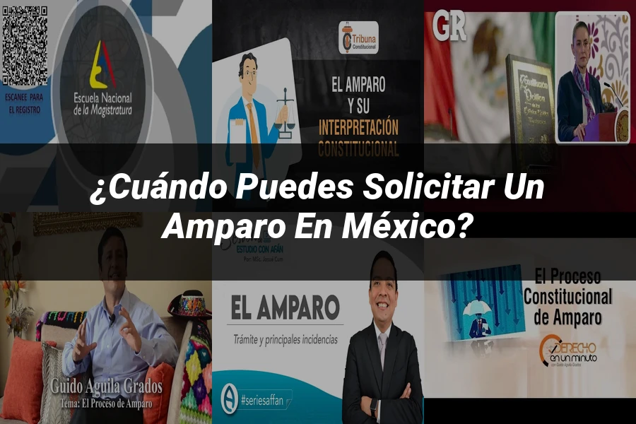 "¿Cuándo Puedes Solicitar un Amparo en México?"