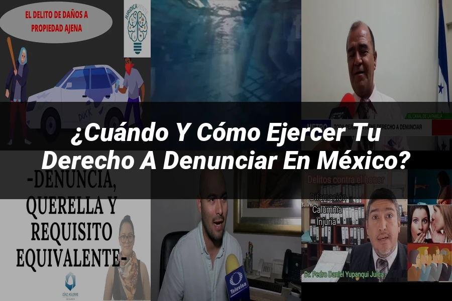 "¿Cuándo y Cómo Ejercer Tu Derecho a Denunciar en México?"