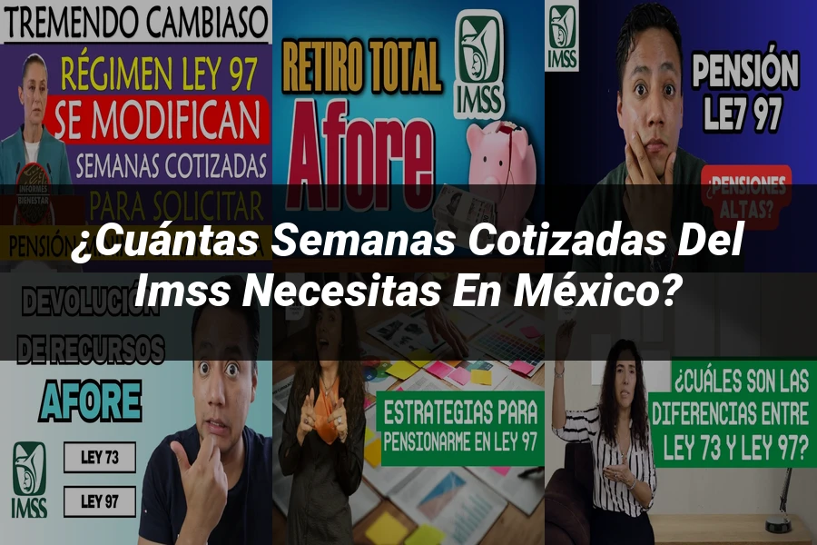 "¿Cuántas Semanas Cotizadas del IMSS Necesitas en México?"