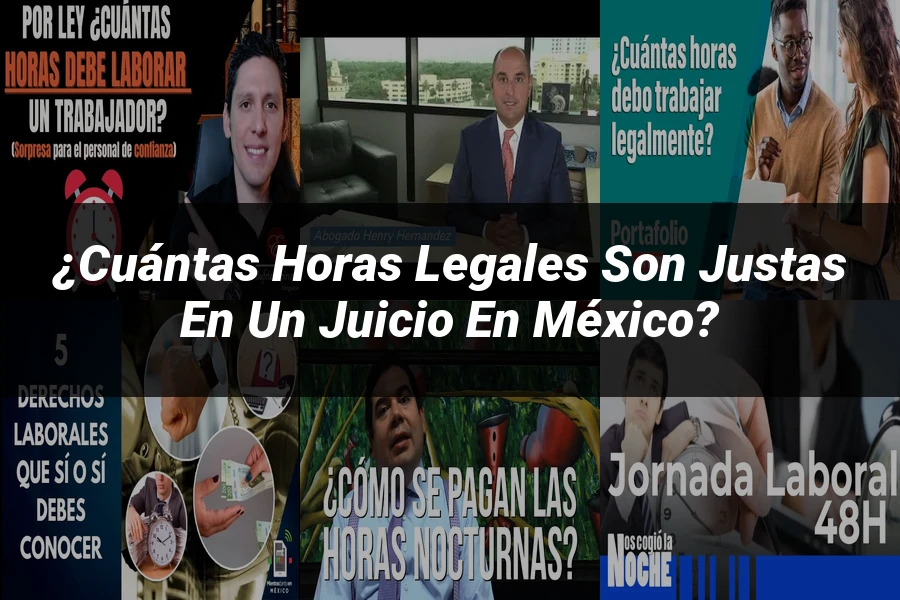 "¿Cuántas horas legales son justas en un juicio en México?"