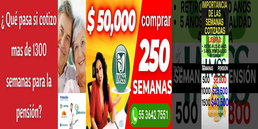 "¿Cuántas semanas laboradas necesitas para tu pensión en México?"