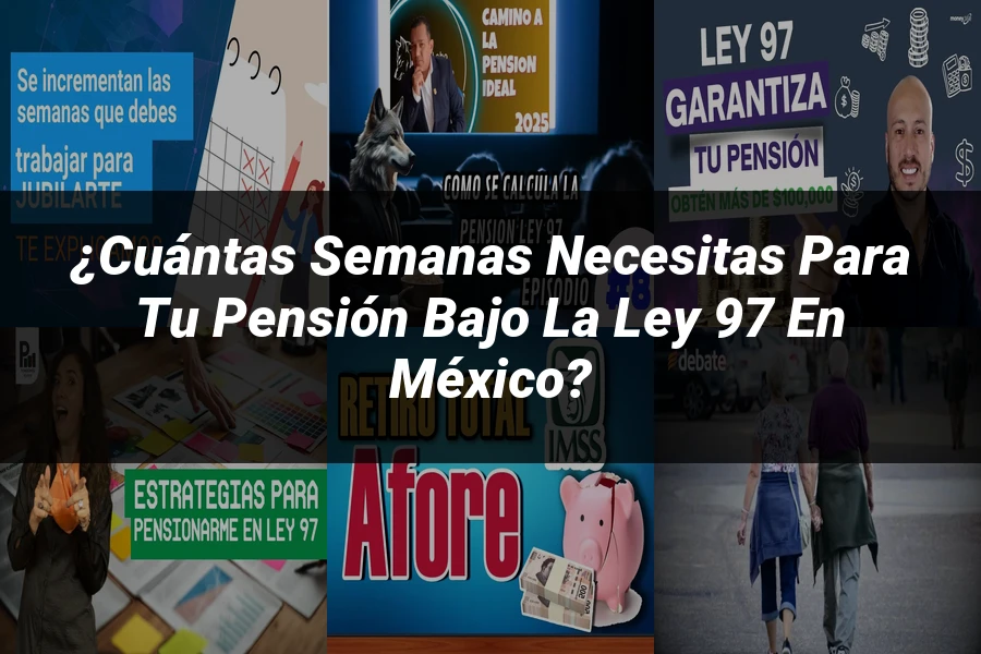 "¿Cuántas semanas necesitas para tu pensión bajo la ley 97 en México?"