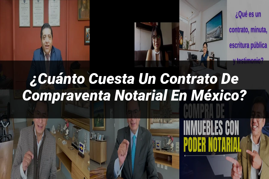 "¿Cuánto Cuesta un Contrato de Compraventa Notarial en México?"