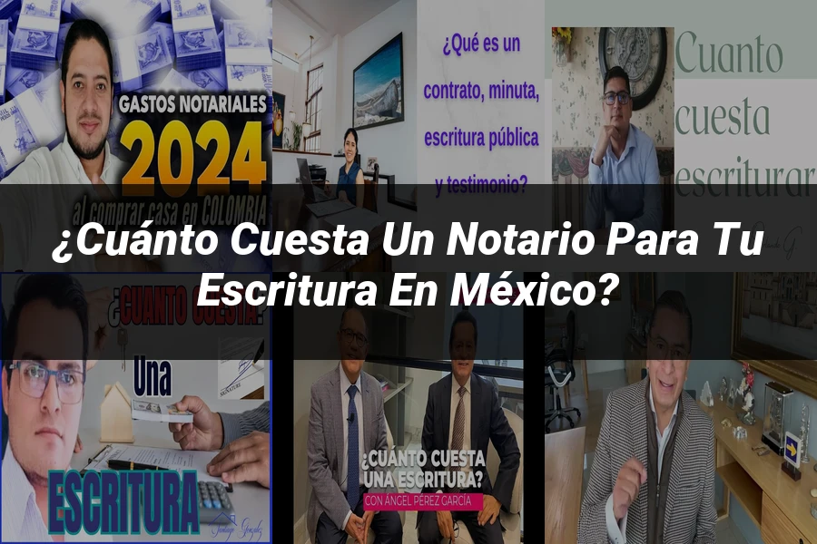 "¿Cuánto Cuesta un Notario para tu Escritura en México?"