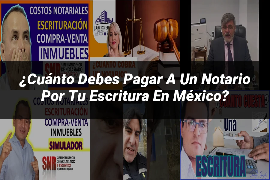 "¿Cuánto Debes Pagar a un Notario por tu Escritura en México?"