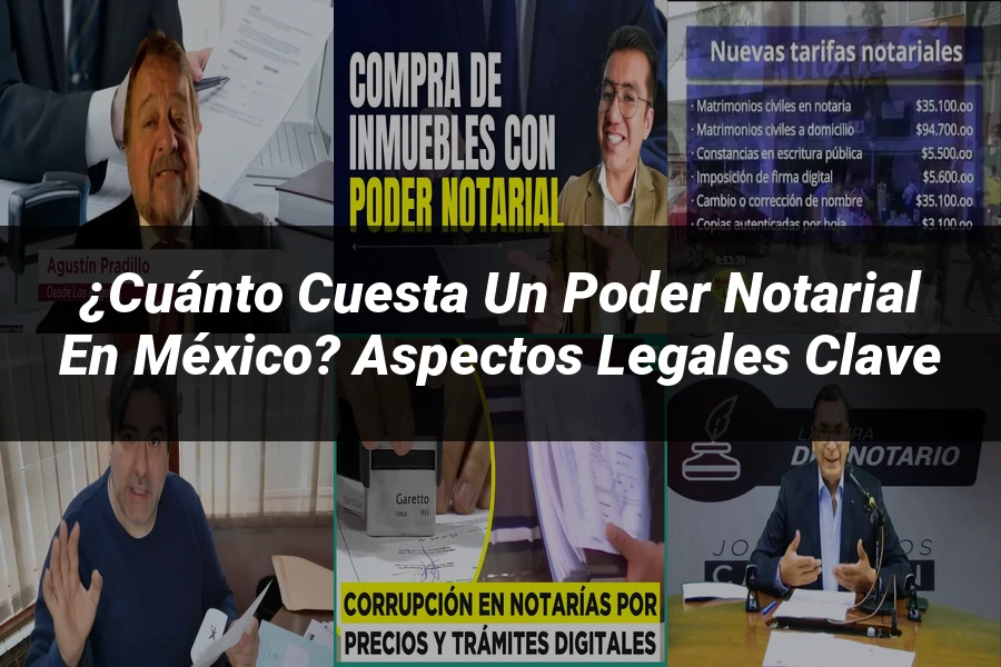 "¿Cuánto cuesta un poder notarial en México? Aspectos legales clave"