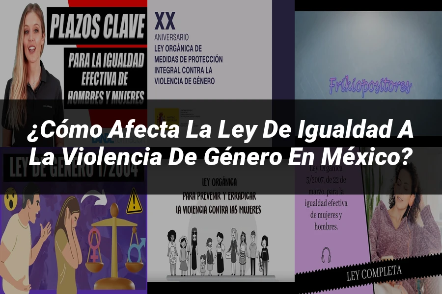 "¿Cómo Afecta la Ley de Igualdad a la Violencia de Género en México?"