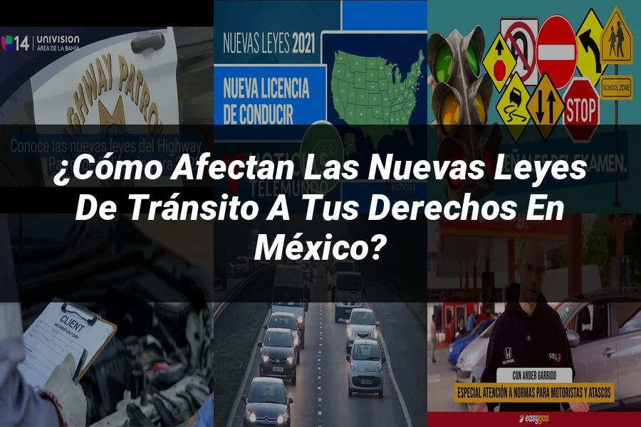 "¿Cómo Afectan las Nuevas Leyes de Tránsito a Tus Derechos en México?"