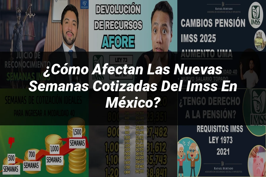 "¿Cómo Afectan las Nuevas Semanas Cotizadas del IMSS en México?"