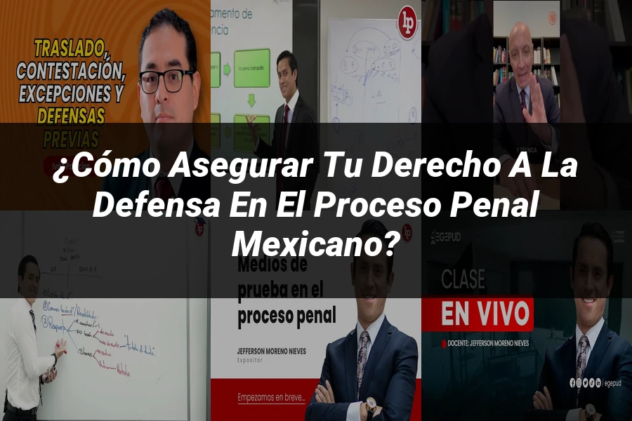 "¿Cómo Asegurar tu Derecho a la Defensa en el Proceso Penal Mexicano?"