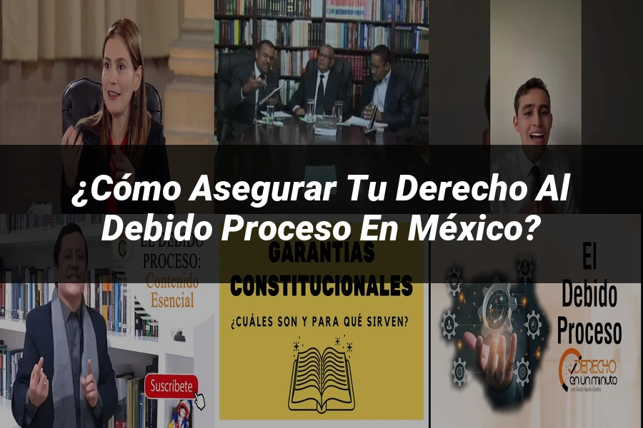 "¿Cómo Asegurar tu Derecho al Debido Proceso en México?"