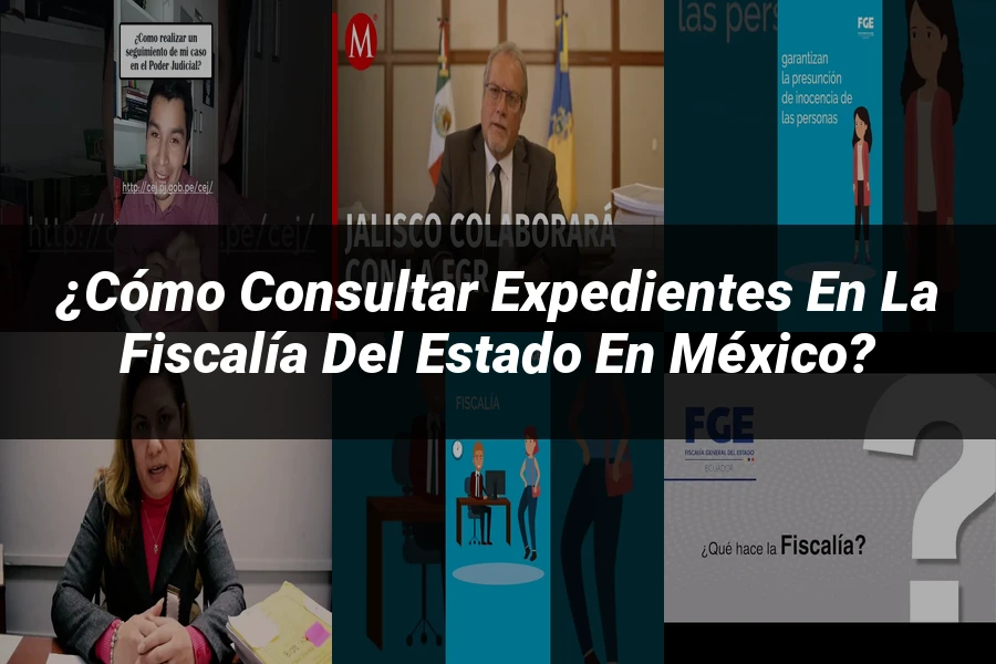 "¿Cómo Consultar Expedientes en la Fiscalía del Estado en México?"