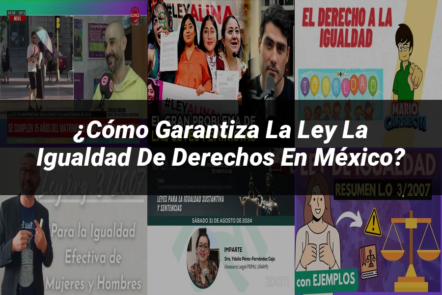 "¿Cómo Garantiza la Ley la Igualdad de Derechos en México?"
