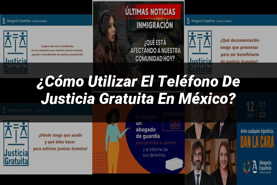 "¿Cómo Utilizar el Teléfono de Justicia Gratuita en México?"