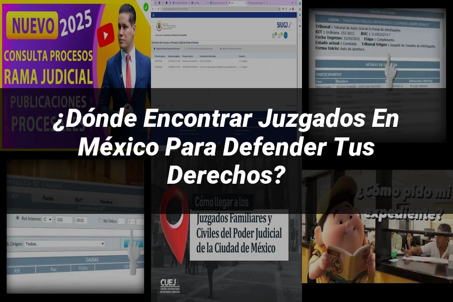 "¿Dónde Encontrar Juzgados en México para Defender tus Derechos?"