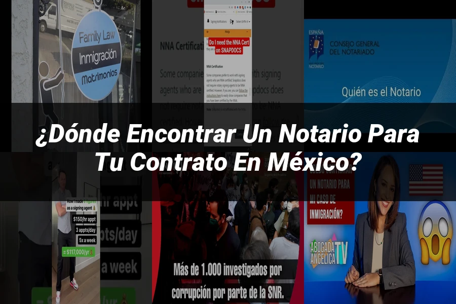 "¿Dónde Encontrar un Notario para Tu Contrato en México?"
