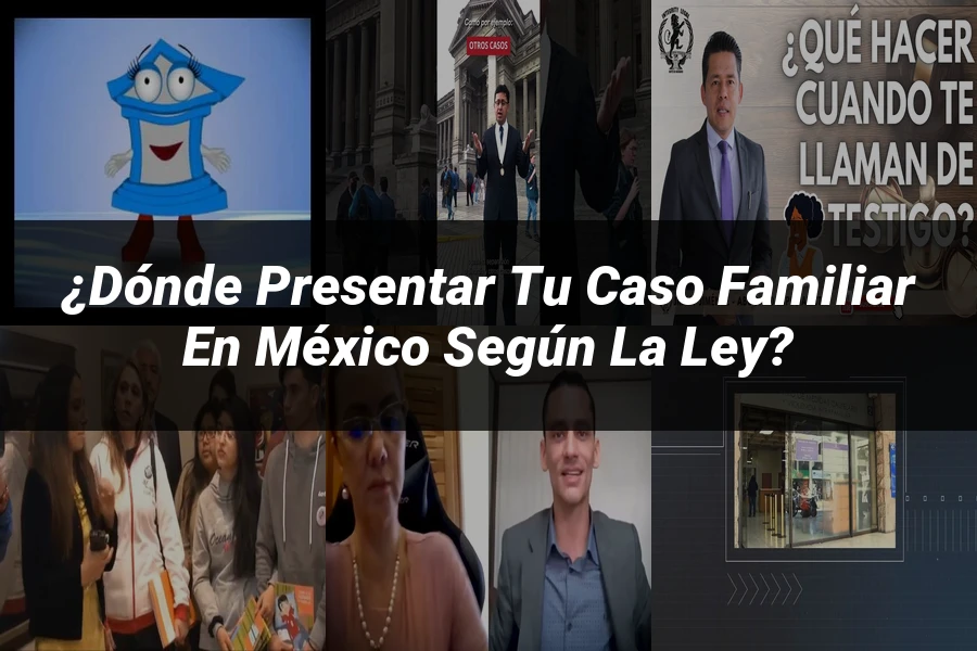 "¿Dónde Presentar tu Caso Familiar en México según la Ley?"