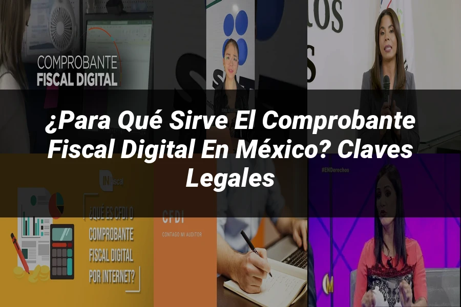 "¿Para Qué Sirve el Comprobante Fiscal Digital en México? Claves Legales"