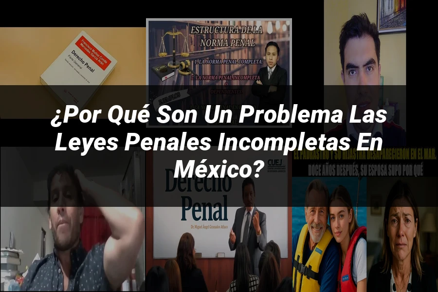 "¿Por qué Son un Problema las Leyes Penales Incompletas en México?"