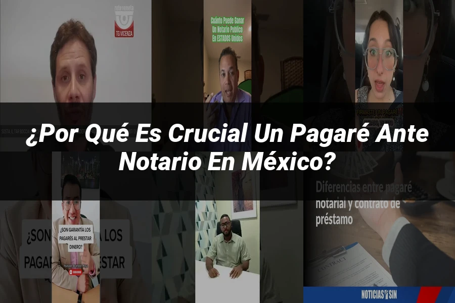 "¿Por qué es Crucial un Pagaré Ante Notario en México?"
